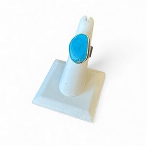 Turquoise and Sterling Silver Ring Size 7